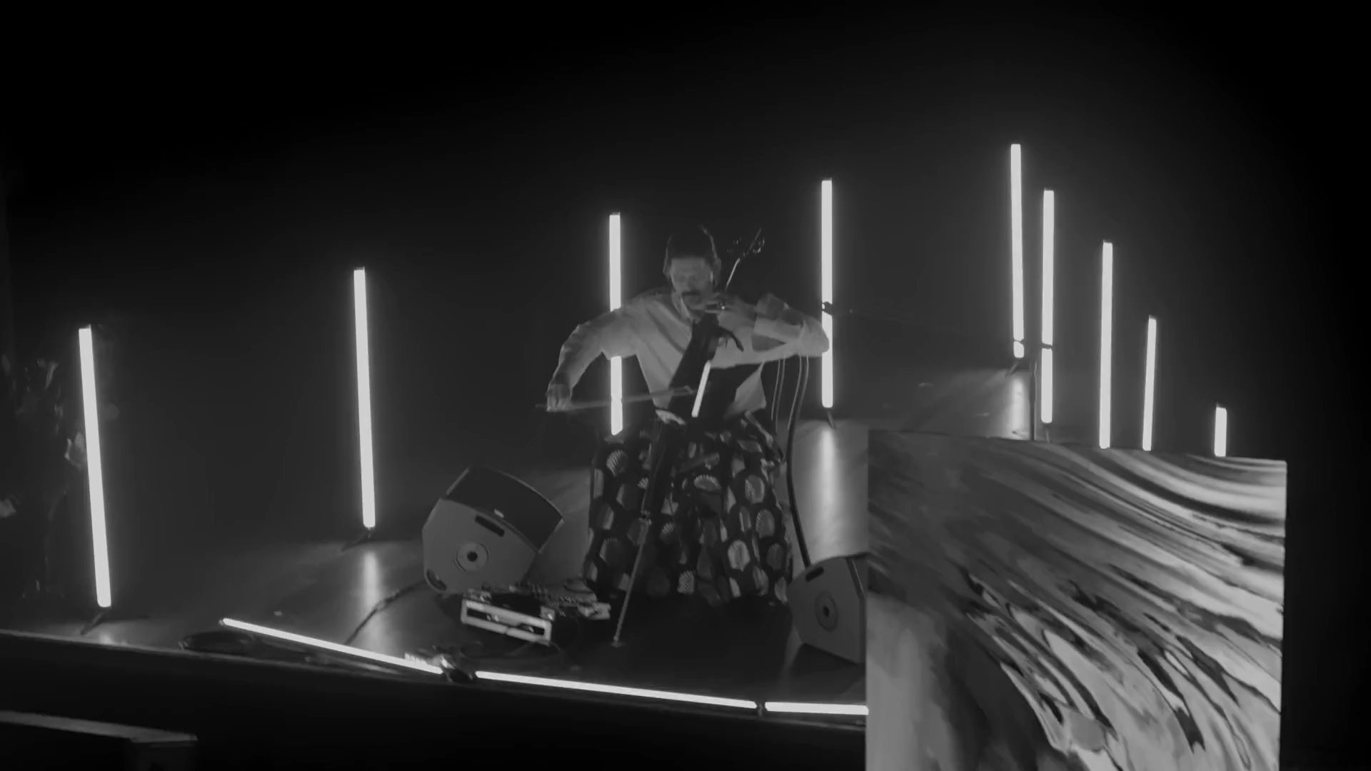 Benjamin Skepper performing LUMINESCENCE, a live audiovisual work with spatial sound